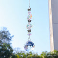 CouldNook Butterfly Crystal Suncatcher - Faceted Beads And Hanging Prism Ball