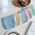 CouldNook Cotton Storage Pouch - Pastel Stripes And Classic Check Choices