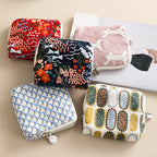 CouldNook Embroidered Jewelry Pouch - Zip Closure and Divided Fabric Interior