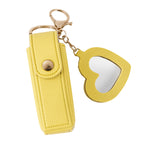 CouldNook Lipstick Pouch And Mirror - Snap Tab And Heart-Shaped Detail