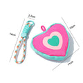 CouldNook Heart Storage Pouch Charm - Nested Hearts And Colorful Cord