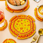 CouldNook Pizza Trivet - Colorful Toppings and Slice-Style Outline