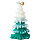 CouldNook Christmas Tree Candle - Layered Branches and Snowy White Tips