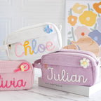 CouldNook Corduroy Cosmetic Bag - Fine Ribs And Side Carry Loop
