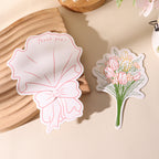 CouldNook Bouquet Greeting Card - Floral Insert And Illustrated Ribbon Wrap