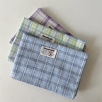 CouldNook Plaid Fabric Table Napkin - Woven-Look Checks And Sewn Label