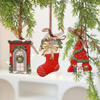 CouldNook Christmas Resin Ornament - Sculpted Scenes and Ribbon Loops
