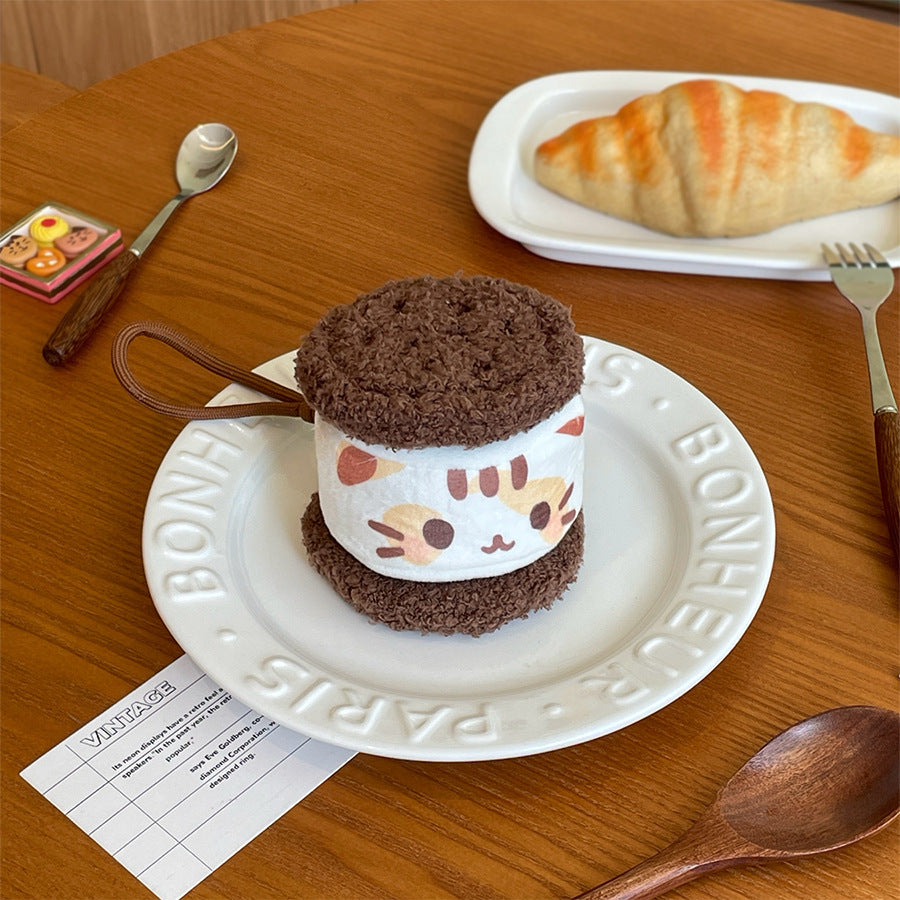 CouldNook Animal Coin Purse - Sandwich Shape And Plush Round Ends
