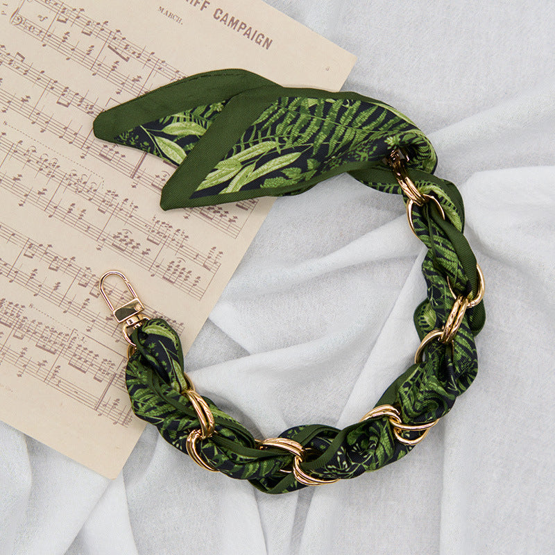 CouldNook Botanical Scarf Phone Wrist Strap - Upscale Anti‑Drop Lanyard
