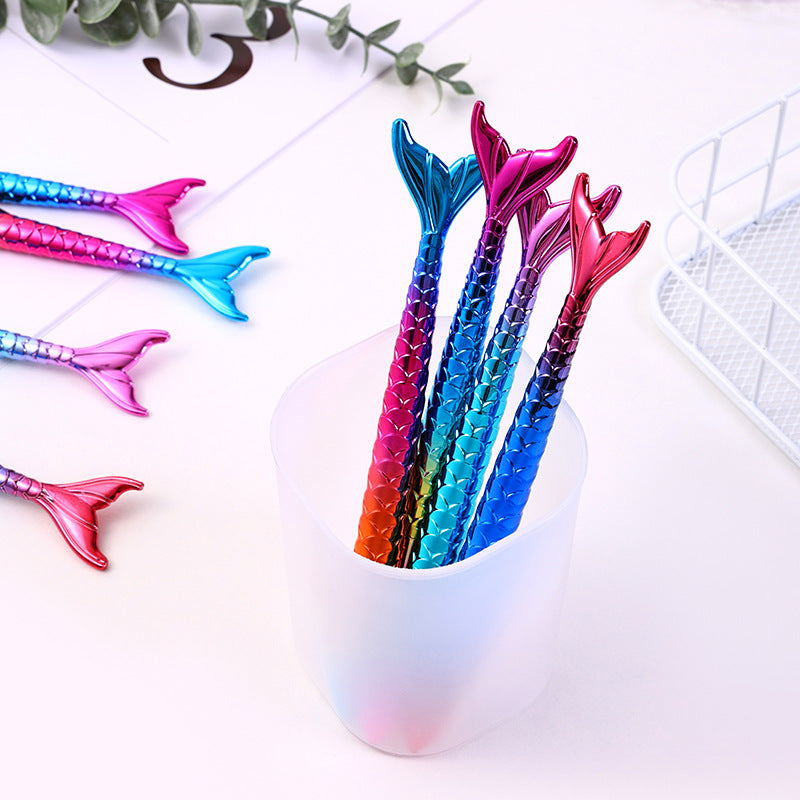 CouldNook Mermaid Tail Pen - Scaled Barrel And Reflective Gradient Finish