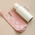 CouldNook Embroidered Bottle Carrier - Fabric Sleeve And Thread-Through Handles