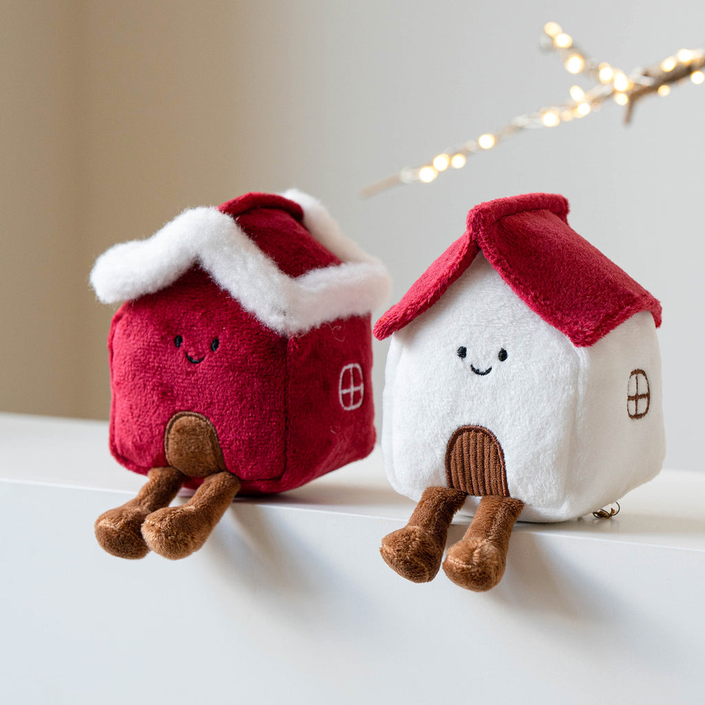 CouldNook Christmas Plush Figure - Smiling Face And Dangling Fabric Legs