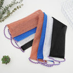 CouldNook Mesh Back Scrubber - Long Textured Strip And Rope Loops