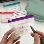 CouldNook Ring-Binder Pill Organizer - Removable Pouches And Zippered Case