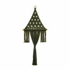 CouldNook Macrame Tree Wall Hanging - Beaded Triangle and Long Center Tassel