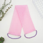 CouldNook Mesh Back Scrubber - Long Textured Strip And Rope Loops
