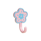 CouldNook Flower Adhesive Hook Set - Curved Hooks And Contrasting Petals