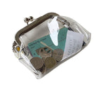 CouldNook Clear Kiss Lock Purse - Framed Opening And Side Charm
