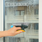 CouldNook Crevice Cleaning Brush - Angled Bristles and Built-In Squeegee