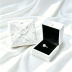 CouldNook Floral Jewelry Presentation Box - Raised Rose Pattern and Hinged Lid