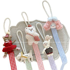 CouldNook Hair Clip Organizer - Plush Figure And Gingham Ribbon