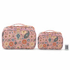 CouldNook Floral Storage Bag - Paisley Print And Twin Zipper Pulls