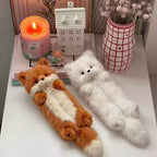 CouldNook Fox Pencil Pouch - Plush Body And Front Zip Opening