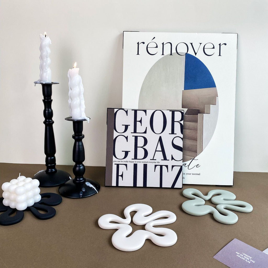 CouldNook Flower Coaster - Open Petal Shape in Solid Colors