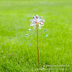 CouldNook Flower Suncatcher Plant Stake - Faceted Petals And Beaded Branches