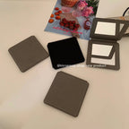CouldNook Square Folding Mirror - Textured Cover And Dual Reflective Panels