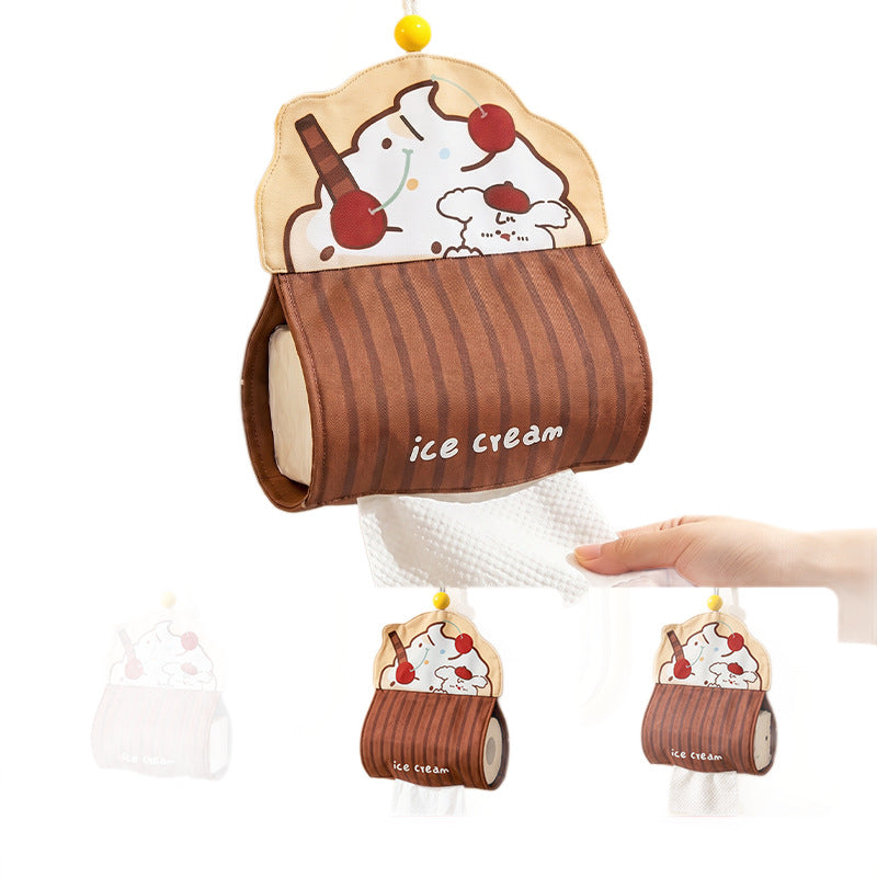 CouldNook Hanging Tissue Pouch - Soccer Or Dessert Design