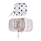 CouldNook Accordion Jewelry Organizer - Divided Interior And Beaded Pull