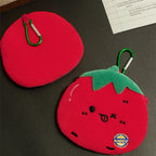 CouldNook Tomato Coin Purse - Plush Shape And Embroidered Facial Details
