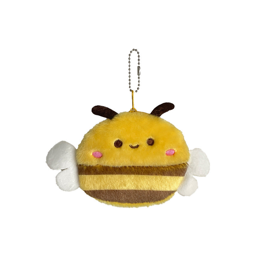CouldNook Bee Coin Purse - Plush Stripes And Little White Wings