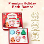 CouldNook Christmas Bath Bombs - Six Holiday Shapes And Gift Box Option
