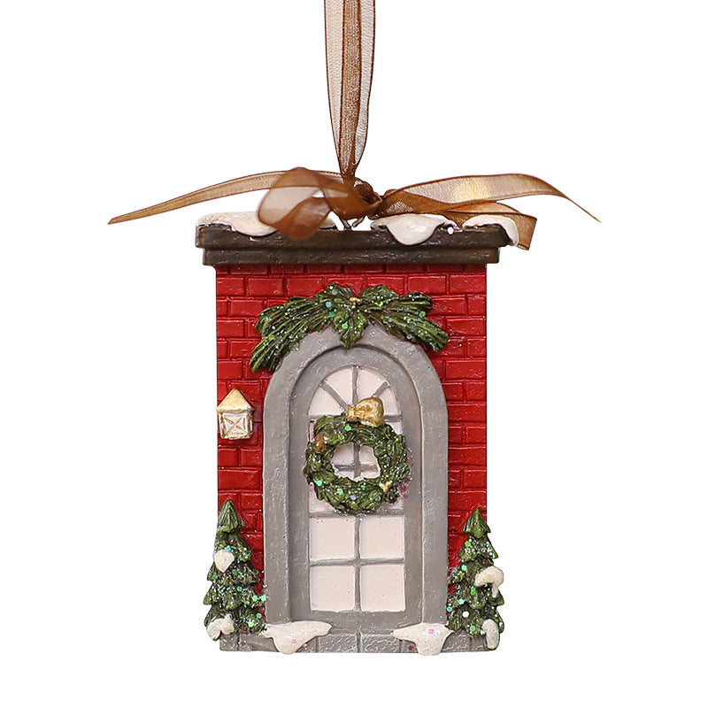 CouldNook Christmas Resin Ornament - Sculpted Scenes and Ribbon Loops