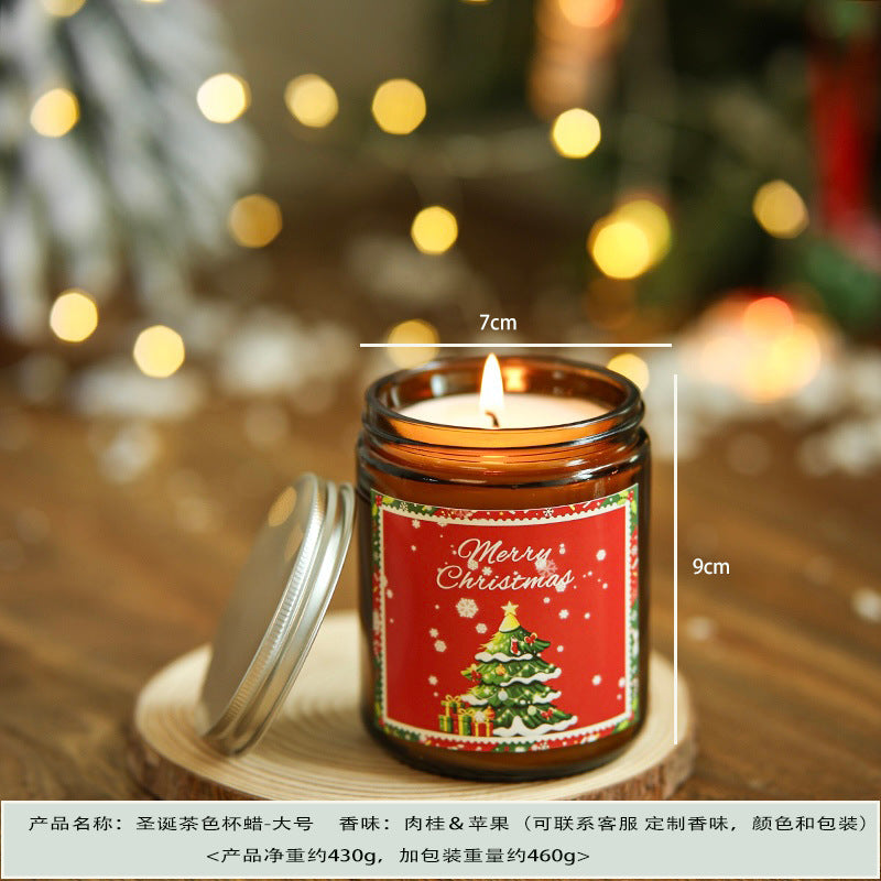 CouldNook Christmas Jar Candle - Festive Tree Label and Screw Lid