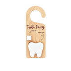 CouldNook Tooth Fairy Door Hanger - Curved Hook And Tooth-Shaped Pocket
