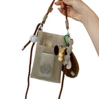 CouldNook Mesh Crossbody Phone Bag - Front Pocket And Rope Straps