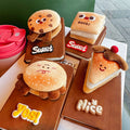 CouldNook Food Character Notebook - Plush Topper And Raised Word Patch