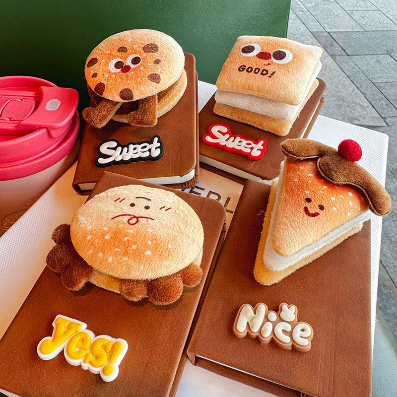 CouldNook Food Character Notebook - Plush Topper And Raised Word Patch