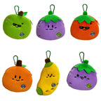 CouldNook Fruit Coin Purse - Plush Characters And Embroidered Expressions