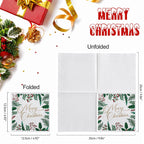 CouldNook Christmas Paper Napkins - Holly Berry Border And Script Greeting
