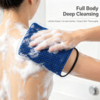 CouldNook Checked Back Scrubber - Two Textured Sides And Loop Handles