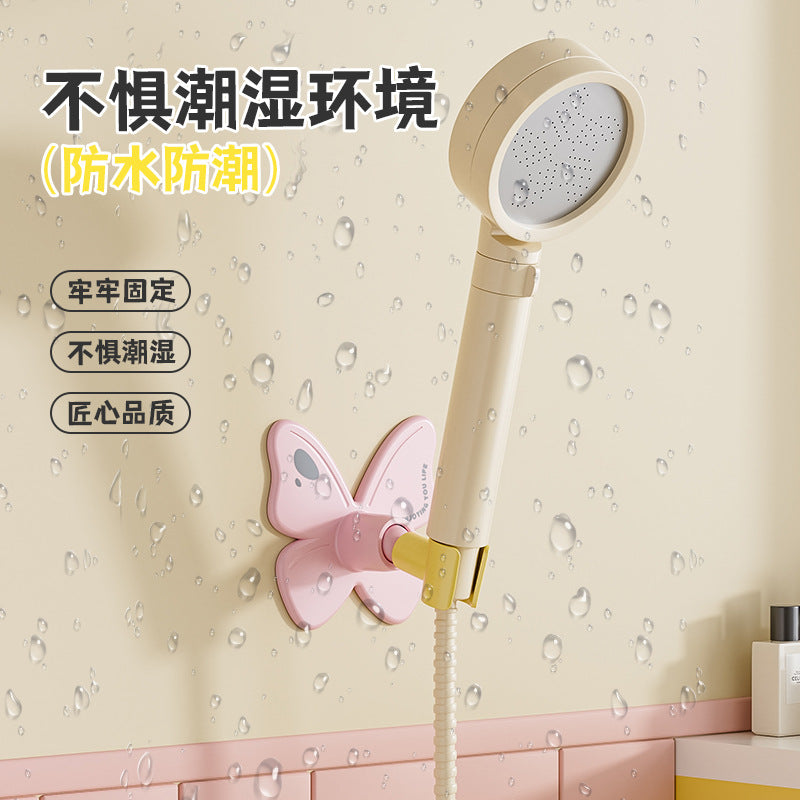 CouldNook Butterfly Shower Head Holder - Adjustable Cradle and Winged Backplate