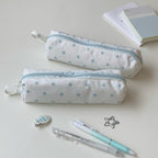 CouldNook Polka Dot Pencil Pouch - Long Zip Opening And Side Loop