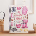 CouldNook Spiral Recipe Notebook - Illustrated Kitchen Cover And Guided Pages