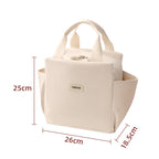 CouldNook Ribbed Lunch Tote - Wide Side Pocket Storage