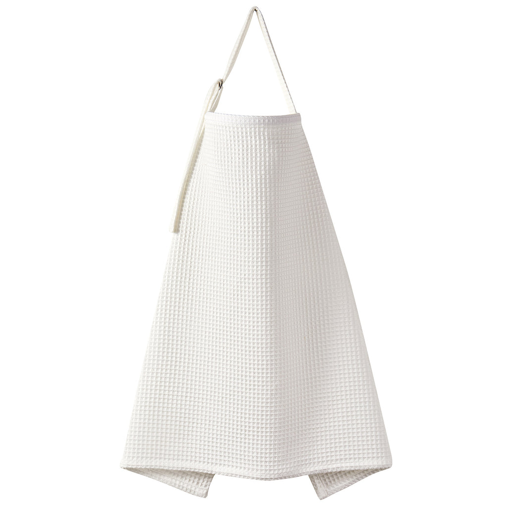 CouldNook Waffle Nursing Cover - Raised Grid Texture And Neck Strap