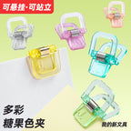 CouldNook Paper Clip Set - Translucent Bodies And Folding Square Handles